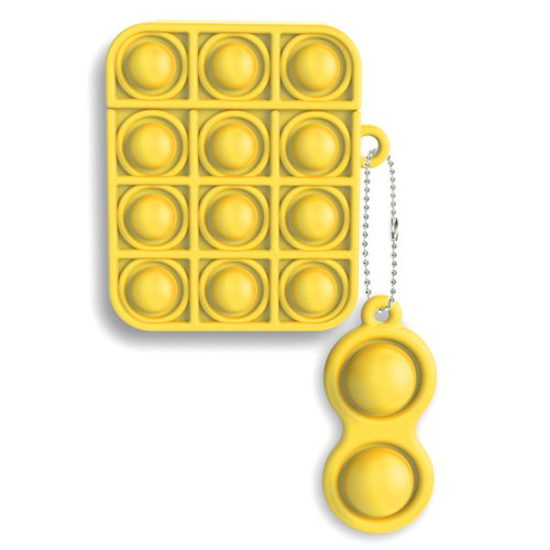 Apple Airpods 1st/2nd Gen Pop It Case W/Chain Yellow