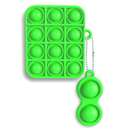 Apple Airpods 1st/2nd Gen Pop It Case W/Chain Lime Green 