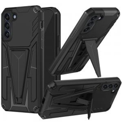 Samsung S21 FE(2022) Alien Design Kickstand Hybrid Case Black