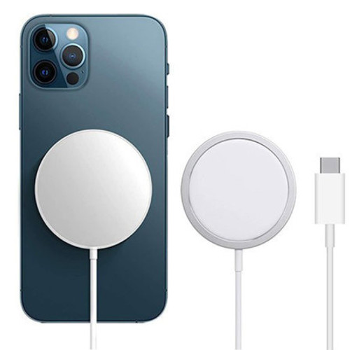 Wireless Magnetic Charger Sliver/White