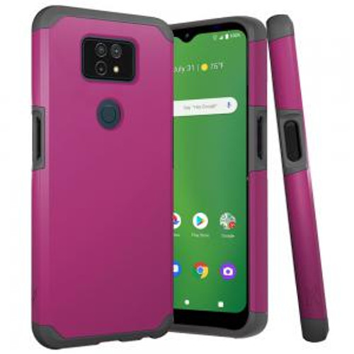 Cricket Ovation 2 Premium Slim Tough Hybrid Case Magenta Purple