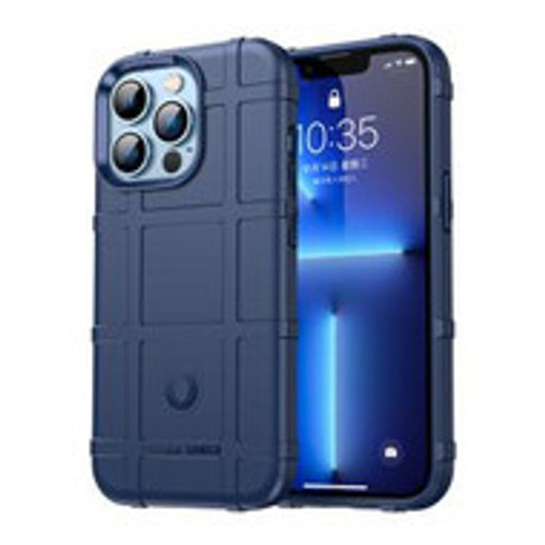iPhone 14 Rugged Shield Thick TPU Case Blue
