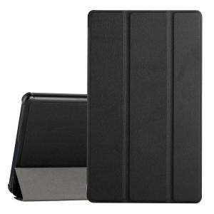 SAM Tab A7 Lite Trifold Magnetic Closure Leather Case Black