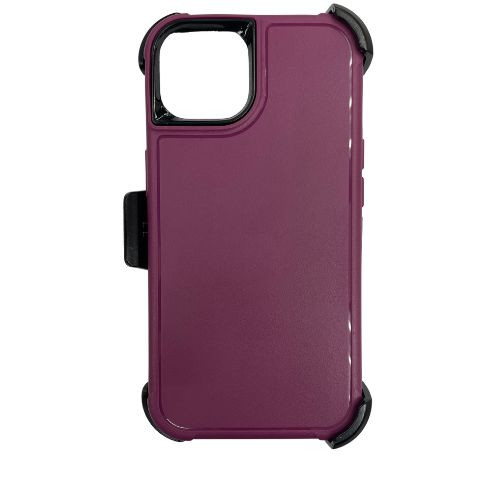 IP 14 Pro Rugged Case W/ Holster Magenta Purple