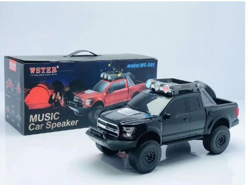 Wireless Speaker WS-589 FM Radio/TF/USB/AUX  Toy Truck Black