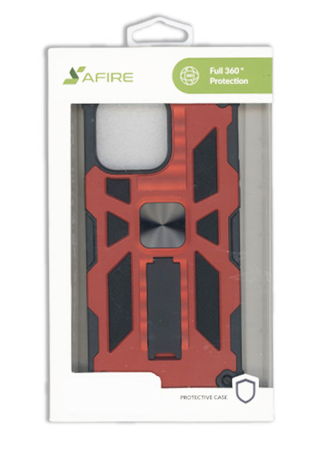 iPhone 14 Pro Tactical Hybrid Kickstand Case Red