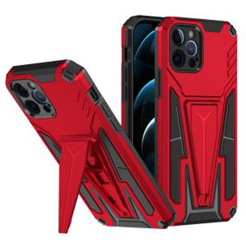 iPhone 14 Alien Design Kickstand Hybrid Case Red