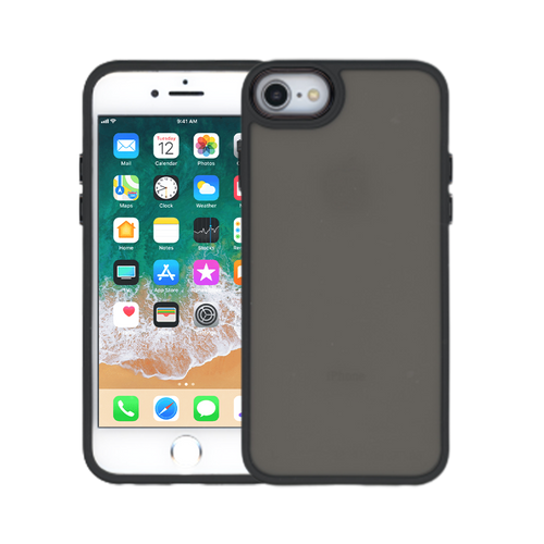 iPhone 14 Thick Acrylic Metal Button Case  Black