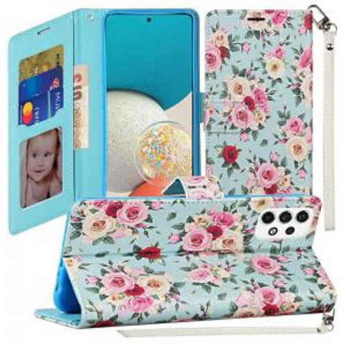 Moto G Play 2023 Vegan Design Wallet Case Vintage Roses