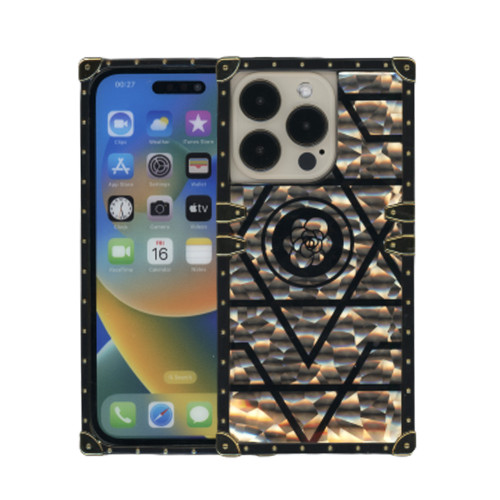 iPhone 13 Square Gold Flower