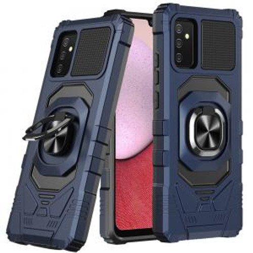 Samsung A14 5G Robotic Hybrid Magnetic Ring Stand Case Dark Blue