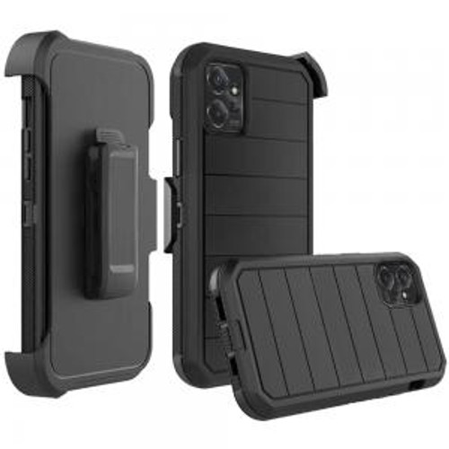 Motorola Edge Plus 2023 3in1 Combo Holster Case Black