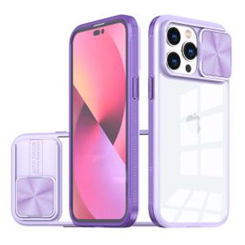 iPhone 11 Fusion Transparent Clear Hybrid Case Purple