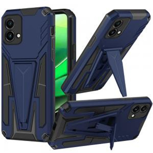 Motorola G Stylus 5G 2023 Alien Design Kickstand Magnetic Case Blue