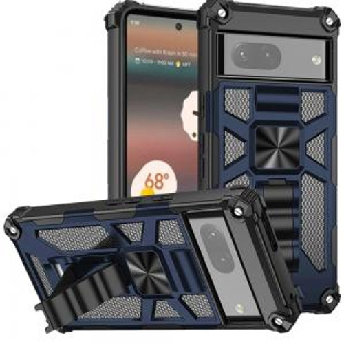 Google Pixel 6A Machine Magnetic Kickstand Case Dark Blue