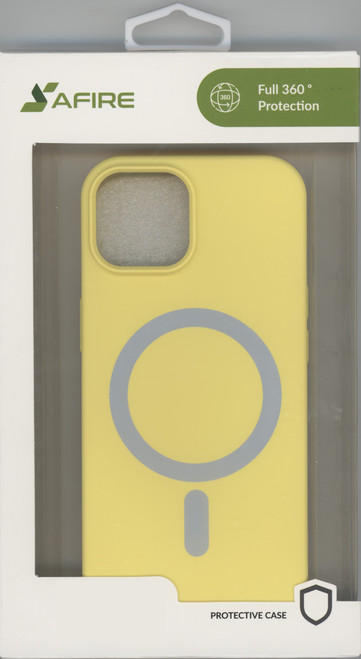 iPhone 15 Silicon Mag Yellow