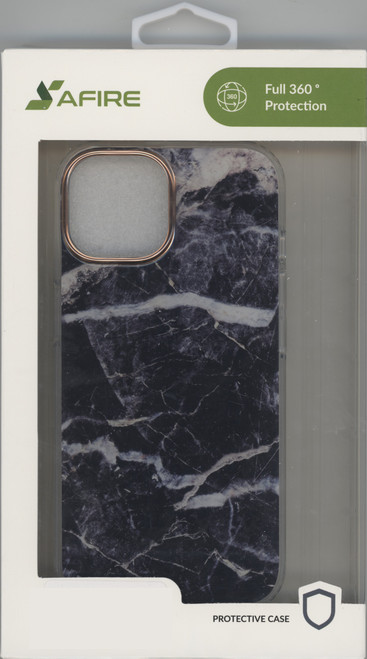 iPhone 15 Pro Max IMD Design Case Black Marble