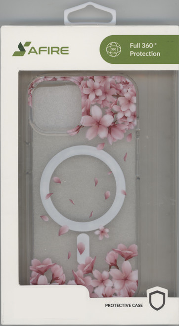 iPhone 15 Plus IMD Design Magsafe Pink Flower