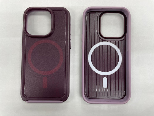 IP 15 Plus Mag Armor Case Wine