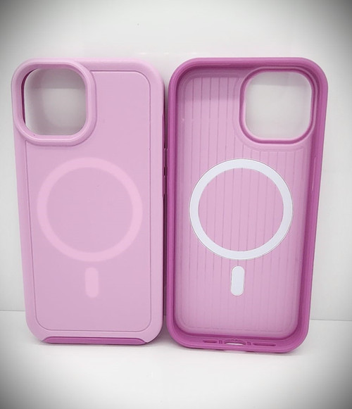 iPhone 15 Pro Mag Armor Case Purple Pink