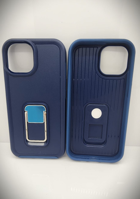 iPhone 15 Pro Armor Case W/ Kickstand Inky Blue
