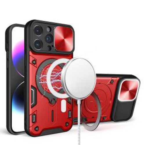 iPhone 11 Mag Ring Stand Camera Protection Case Red