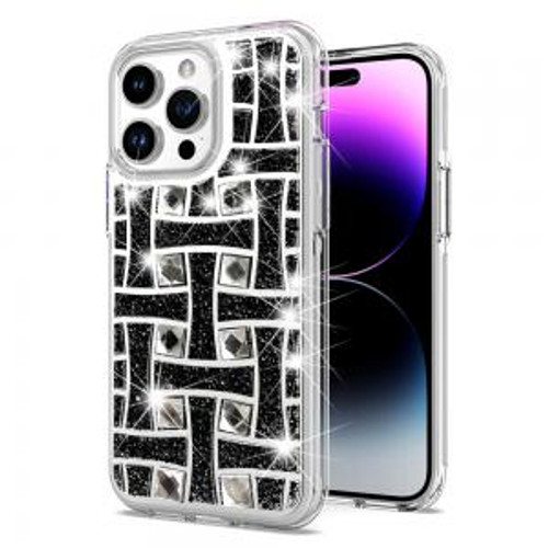 iP15 Pro Max Bling Hybrid Case J