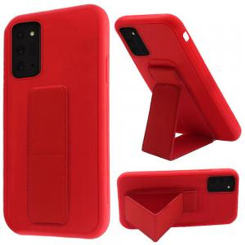 Samsung Note 20 Foldable Magnetic Vegan Kickstand Case Red