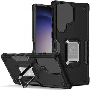 SAM Galaxy S25 Plus/s24 Plus OPTIMUM Magnetic Ring Stand Case Black