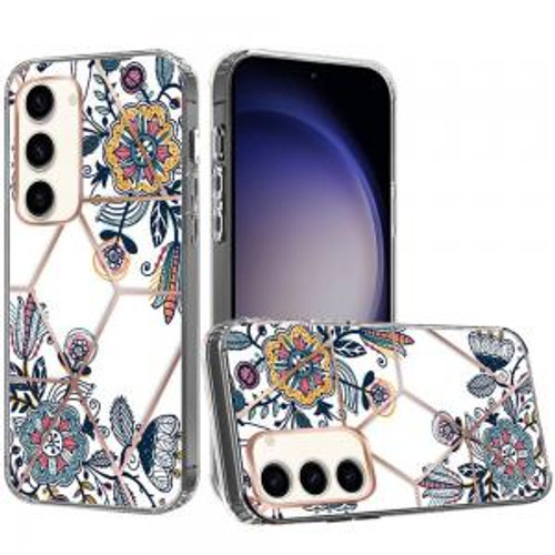 Samsung Galaxy s24 ART IMD Chrome Beautiful Design Case Floral F