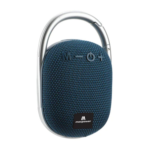 Portable Clip on Bluetooth speaker MPD321-ROCK ON Blue