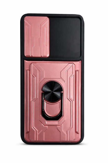 SAM A55 Camera Push Magnetic Ring Stand Hybrid Case Rose Gold