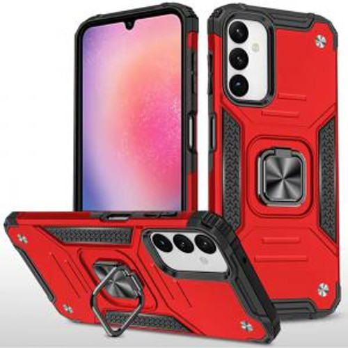 Samsung A25 5G Robust Magnetic Kickstand Case Red