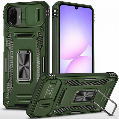 SAM A05s Utter Tough Metal Ring Hybrid Case Army Green