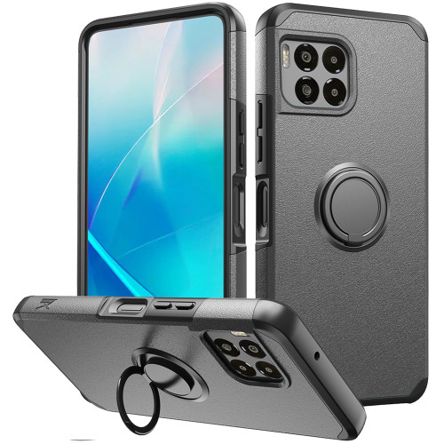 REVVL7 PRO 5G MetKase Original Ringstand Case Grey