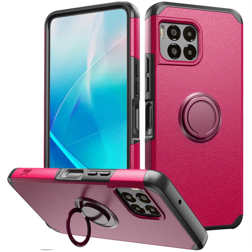 REVVL7 PRO 5G MetKase Original Ringstand Case Hot Pink