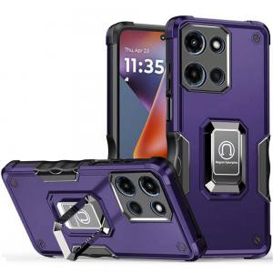 Motorola Moto G Play 2024 OPTIMUM Magnetic Ring  Case Dark Purple