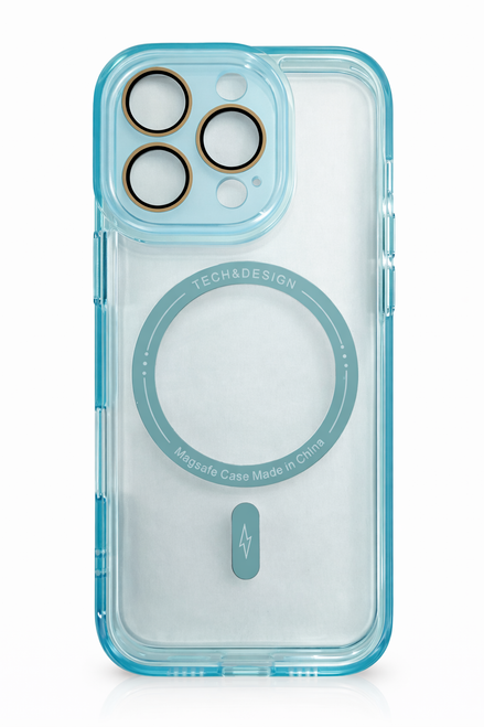 IP 11 Clear Hybrid Mag With Lens Blue