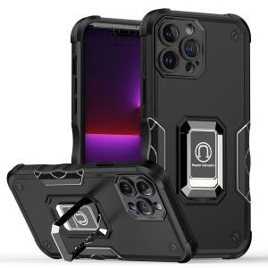 IP 12 PRO Max Optimum Magnetic RingStand Case Black