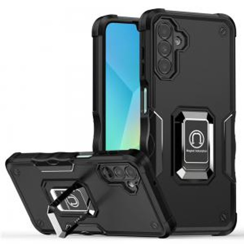Moto G 5G 2025 OPTIMUM Magnetic Ring Stand Hybrid Case Black Moto G 5G 2025 OPTIMUM Magnetic Ring Stand Hybrid Case Black