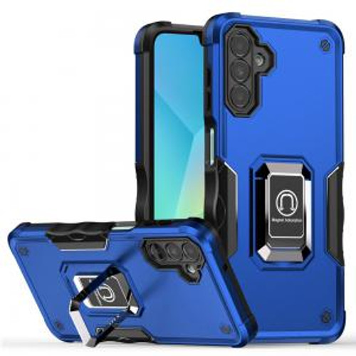 Moto G 5G 2025 OPTIMUM Magnetic Ring Stand Hybrid Case Blue Moto G 5G 2025 OPTIMUM Magnetic Ring Stand Hybrid Case Blue