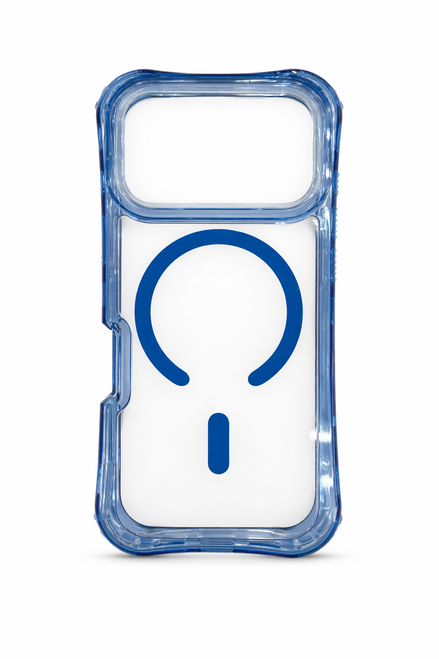 IP 17 Pro Clear Bumper Mag Case Blue