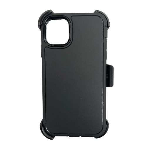 IP 17 Pro Max MM Rugged Case W/ Holster Black