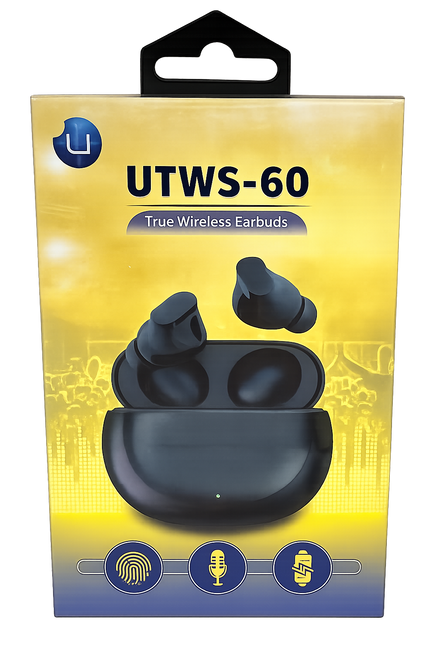 uPlus UTWS-60 True Wireless Earbuds Black