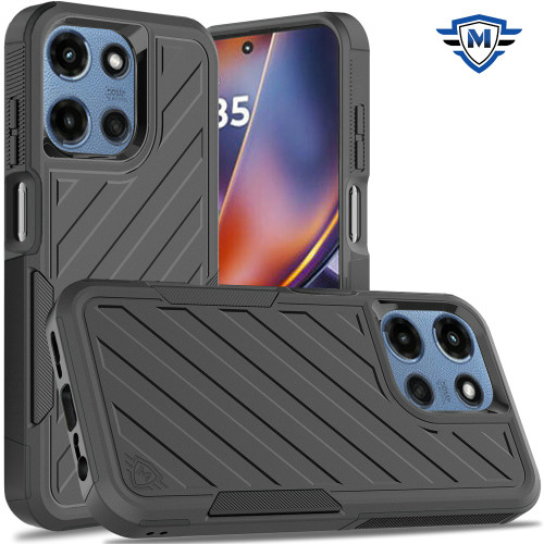 Moto G 5G 2025 Noble lined hybrid Holster Case Black