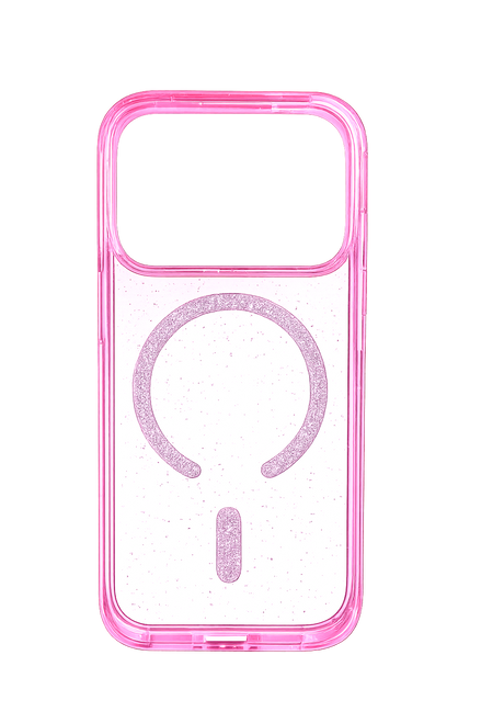 IP 17 Air Sky Glitter Mag Case Pink