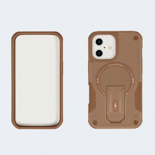 IP 17 Sturdy Bracket Kickstand Mag Case Gold IP 17 Sturdy Bracket Kickstand Mag Case Gold