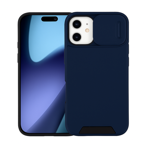 IP 17 Matte Camera Protect Case Blue
