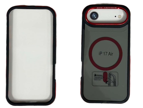 IP 17 Air Clear Mag Case Red IP 17 Air Clear Mag Case Red