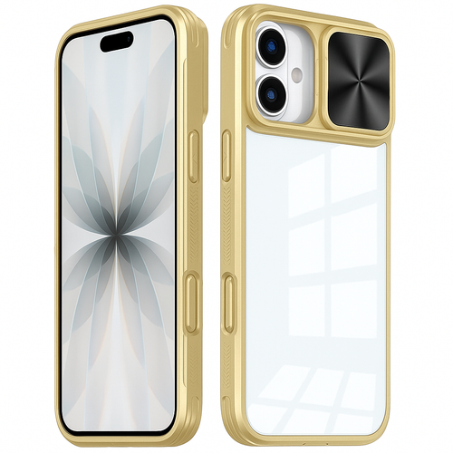 IP 17 Fusion Transparent Mag Case Gold